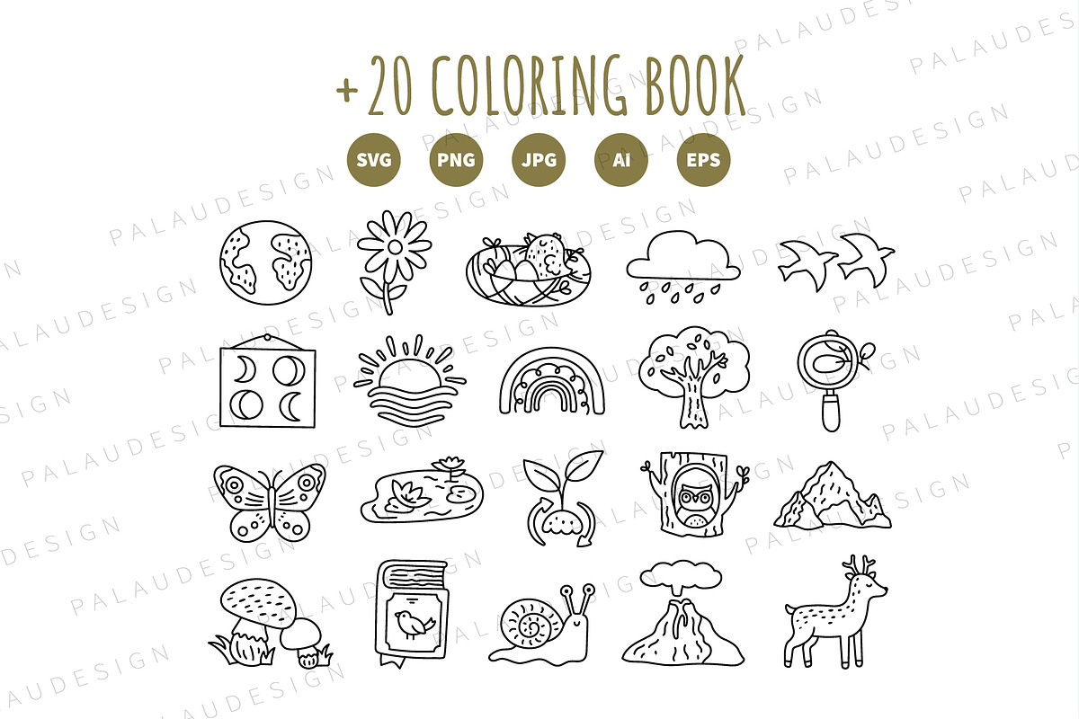 Natural Science Clipart Set, an Education Illustration by Palau (Photo 9 of 10)