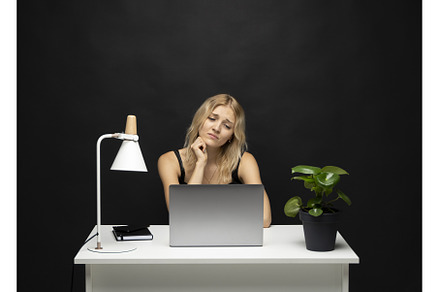 Frustrated, sad, stressed or, a Business Photo by volodymyrshtun13795