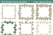 18 Colorful flower brushes, a Brushes & More by javi.ruiz (Thumbnail 4 of 5)