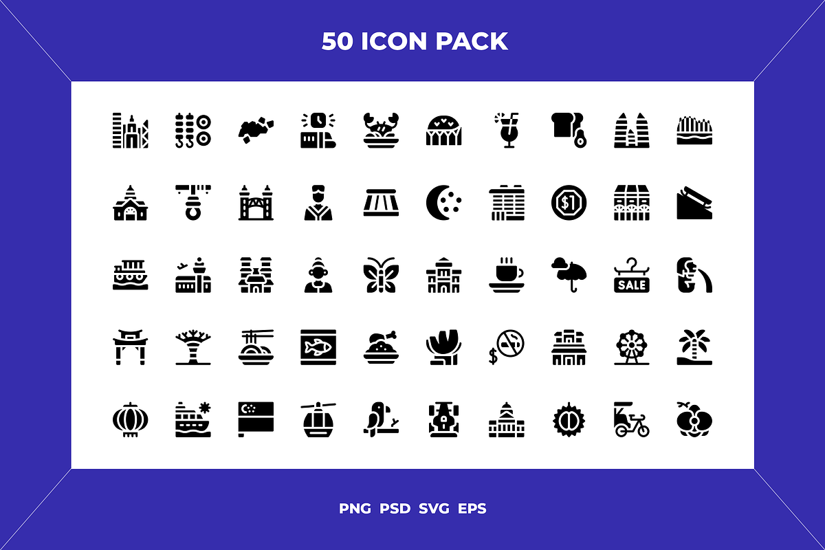 Singapore icons, an Outline Icon by Wencory (Photo 1 of 2)