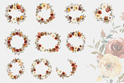 Fall Watercolor Floral Clipart Set, a Decorative Illustration by Patishop Art (Thumbnail 9 of 17)