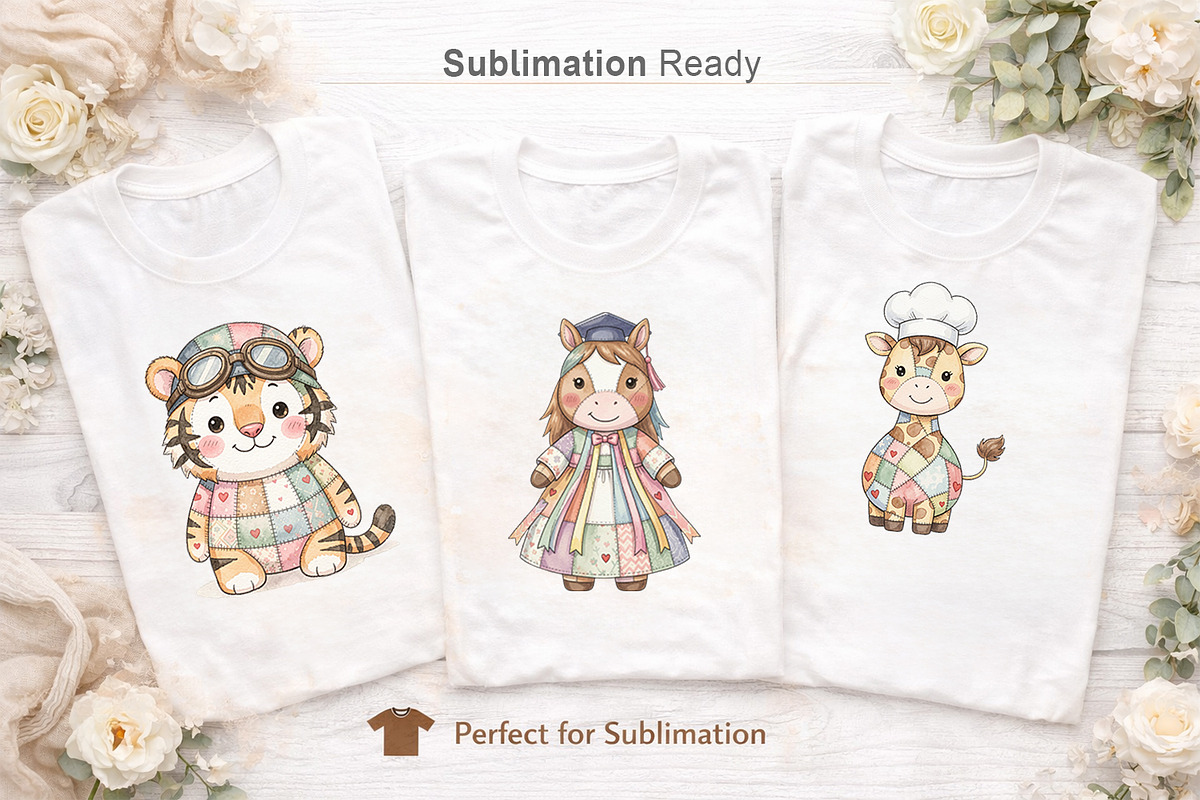 Graduation Patchwork Animals, an Illustration by Artnoy (Photo 5 of 8)