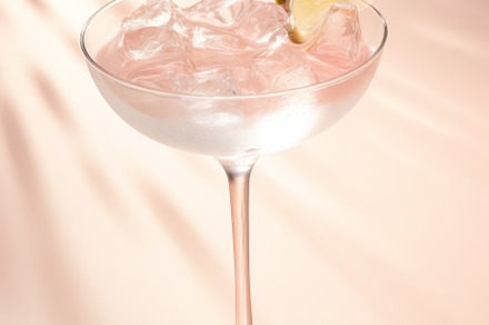 Alcohol cocktail drink in cocktail glass on pink background, a Food & Drink Photo by Natalia Klenova's Shop