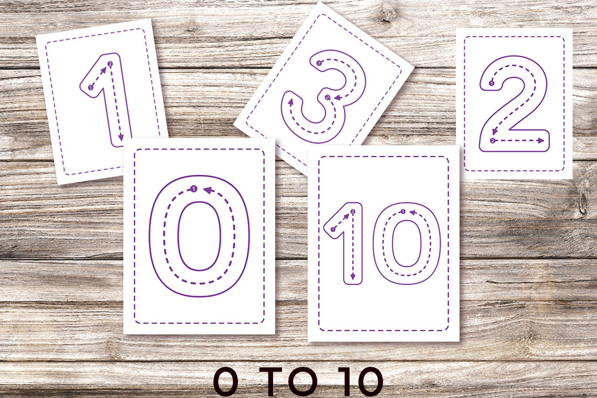 Trace Letters and Numbers Worksheets, a Stationery Template by Graphicsnext (Photo 5 of 6)