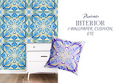Psychedelic Retro Tile Pattern, a Pattern Graphic by ASTUDIO (Thumbnail 7 of 8)
