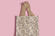Black Outline Peony Flowers Set, an Illustration by ArtIrisArt (Thumbnail 12 of 13)