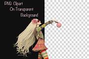 Whimsical Spring Girl Clipart Bundle, a Person Illustration by Fusion Dream (Thumbnail 7 of 9)