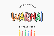 WARNAI - Display Font, a Font by GFRcreative (Thumbnail 1 of 8)