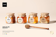 Honey Jar Label Mockup, a Merchandise Mockup by creatsy5 (Thumbnail 1 of 4)