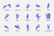 38 Hand Gestures Around the World, an Illustration by pkahraman (Thumbnail 3 of 6)
