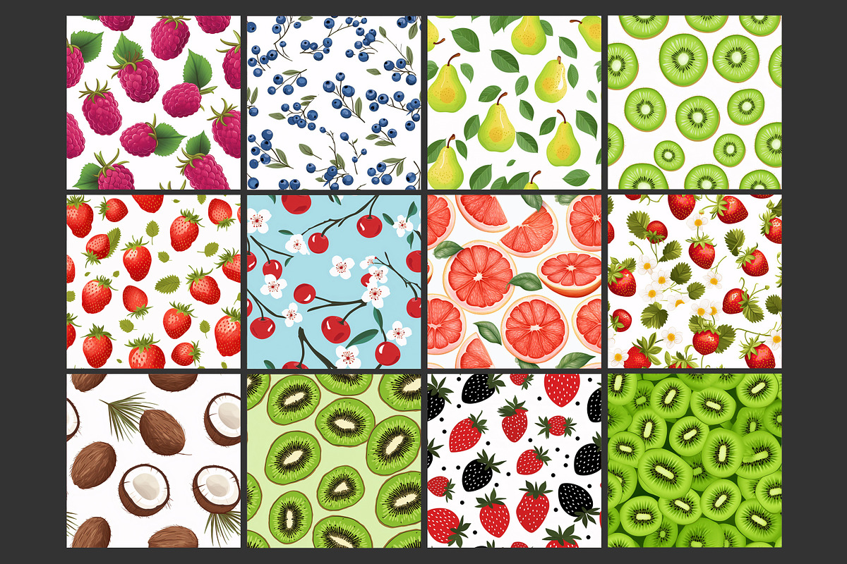 Fruits Seamless Pattern, a Pattern Graphic by Forhadx5 (Photo 5 of 16)