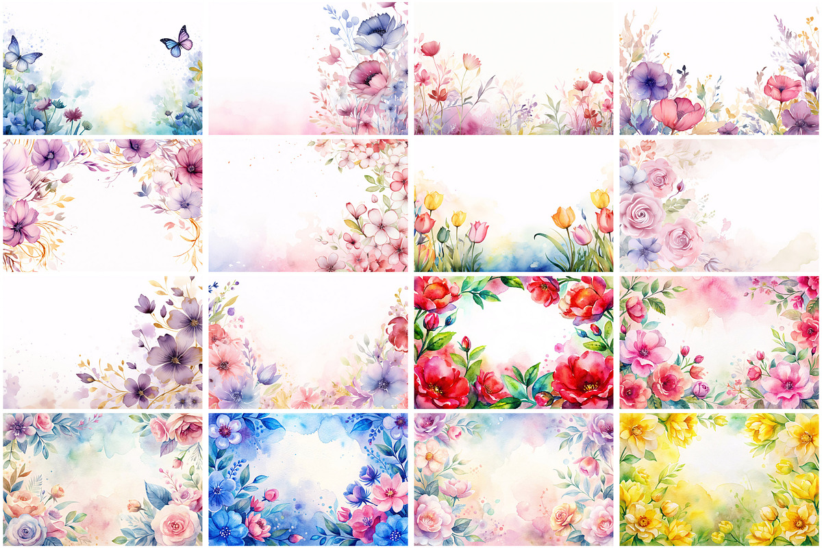 Wedding Flowers Frame Background, a Background Graphic by Forhadx5 (Photo 2 of 7)