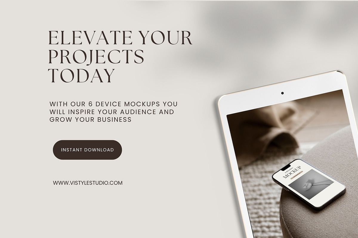 Device Mockup Bundle, 6 tech mockups, a Mockup by VISTYLE STUDIO (Photo 5 of 5)