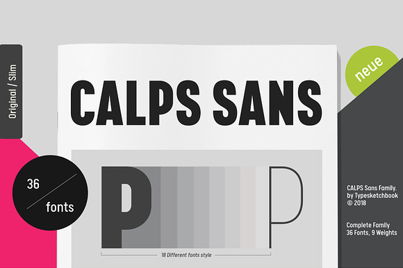 Calps Sans Font preview 2