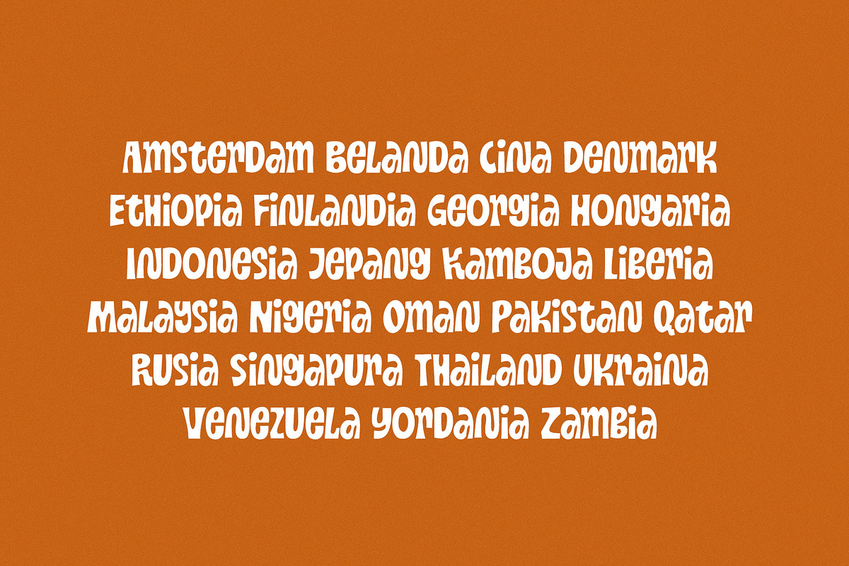 Andelo Funky Display Font, a Handwritten Font by RantautypeStudio (Photo 2 of 15)