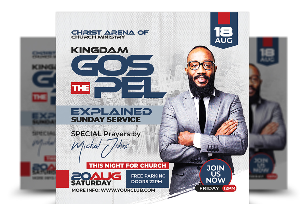 Church Flyer, a Flyer Template by AfzaalGraphics (Photo 1 of 2)