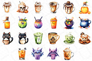 Halloween Drinks Cuties Clipart, an Illustration by DreamPrint404 (Thumbnail 4 of 5)