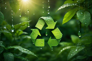 green recycling symbol, a Holiday Photo by itakdalee