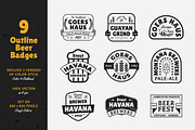 9 Beer Vintage Badges / Labels, a Branding & Logo Template by Dordar.Lab (Thumbnail 3 of 8)