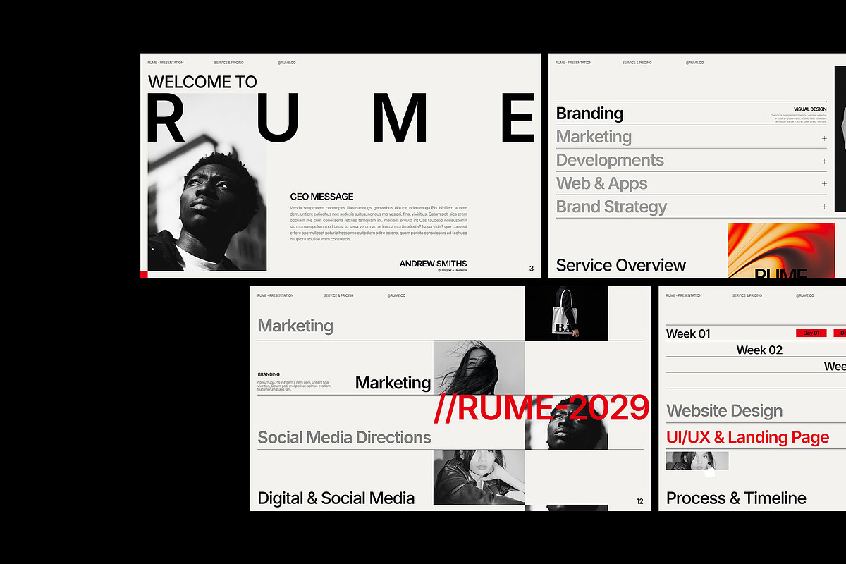 RUME – Brand Proposal, a Presentation Template by Templeste (Photo 4 of 7)
