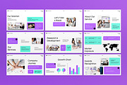 White Purple Company Profile PPT, a Presentation Template by graphicook (Thumbnail 3 of 5)