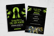 Halloween Escape Room Flyer Template, a Flyer Template by BrandPacks (Thumbnail 4 of 5)