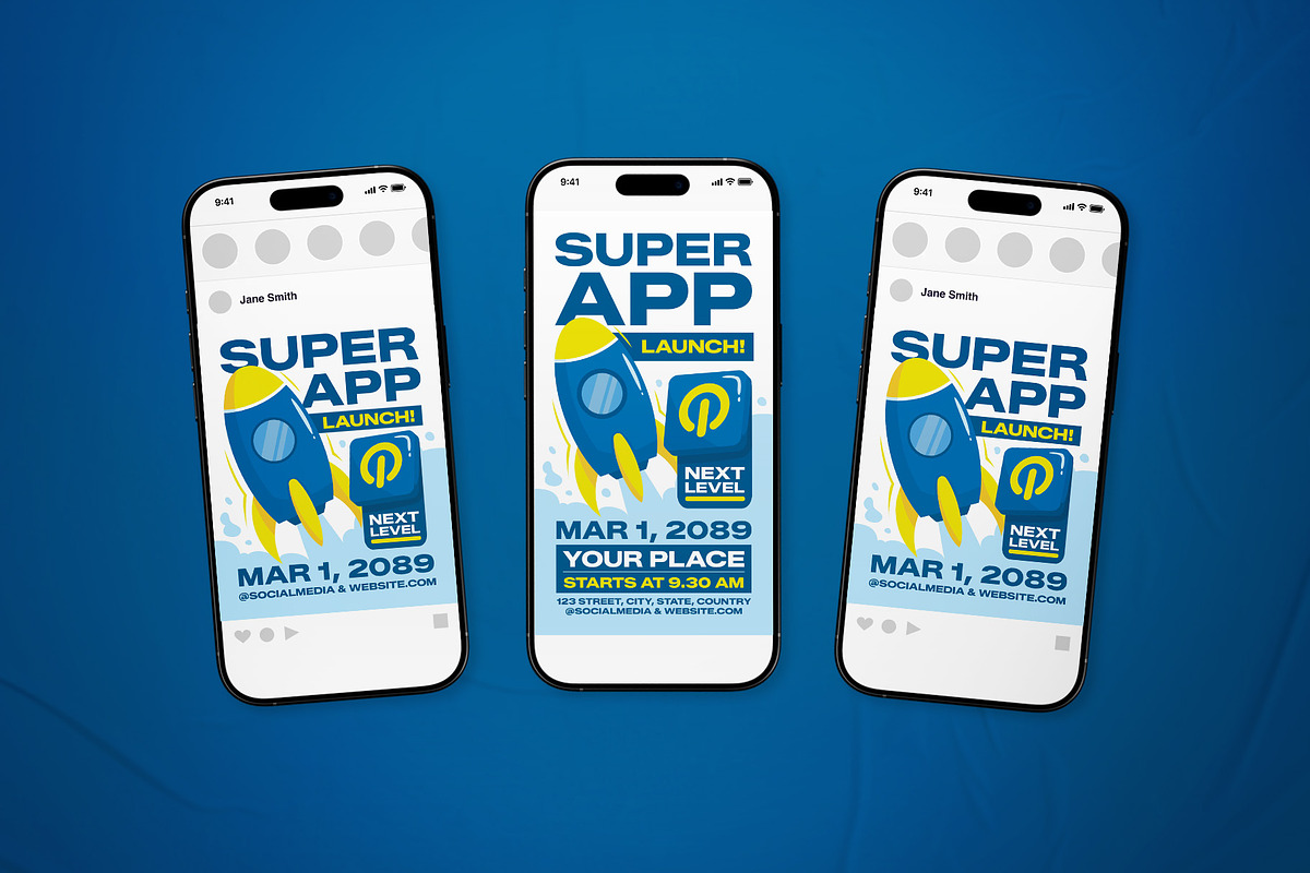 App Launch Event Flyer Set, a Flyer Template by The Good Store (Photo 2 of 2)