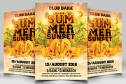 Summer Sunset Flyer, a Flyer Template by darkmonarch (Thumbnail 1 of 3)