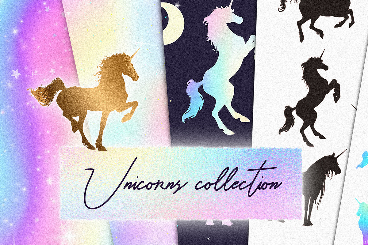 Unicorns collection, an Animal Illustration by Gluiki (Photo 1 of 7)