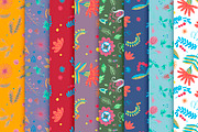 Floral Folklore Pattern Aid Kit, a Texture Graphic by Folkheart (Thumbnail 2 of 6)
