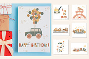 Cars. Cute collection for kids., an Illustration by Julia Martyshkina (Thumbnail 5 of 9)