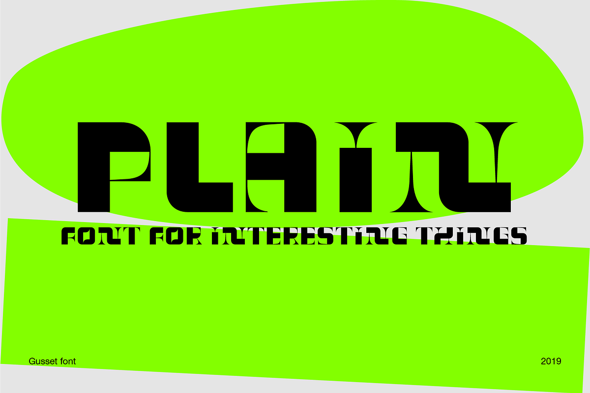 GUSSET Display modular font, a Font by Viktor Pesotsky | Fonts (Photo 12 of 16)