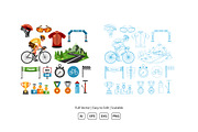 Cycling Race and Competition Vector, an Object Illustration by KAZ by IanMikraz Studio (Thumbnail 2 of 3)