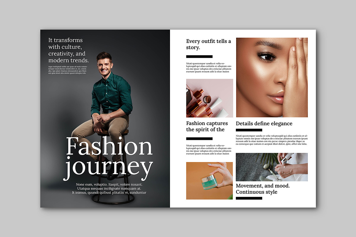 Fashion Magazine Brochure Design, a Magazine Template by Shajib Shikder (Photo 7 of 7)