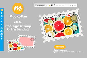 MOCKOFUN Postage Stamp Template