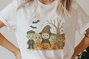 Cute Halloween Clipart PNG Set., a Decorative Illustration by kaisorn (Thumbnail 5 of 9)
