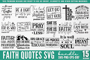 Faith Quotes SVG Bundle