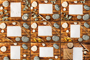Set Mockups. WOODEN, a Print Template by Mockups4you (Thumbnail 3 of 3)