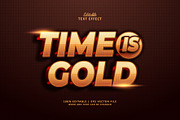 Text Effect Time is Gold, a Layer Style Add-On by Navy Graphic (Thumbnail 1 of 2)