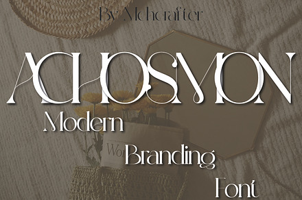 ACHOSMON | Modern Branding Typeface
