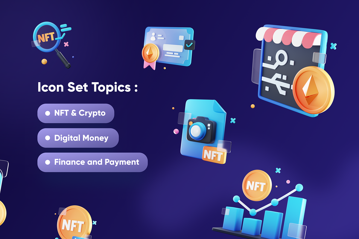 Enefty - NFT 3D Icon Set