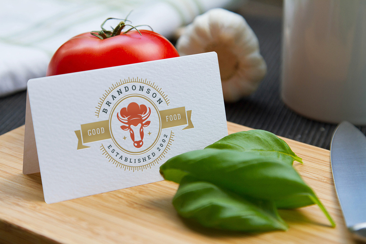 36 Restaurant Logos and Badges, a Branding & Logo Template by Vasya Kobelev (Photo 17 of 20)