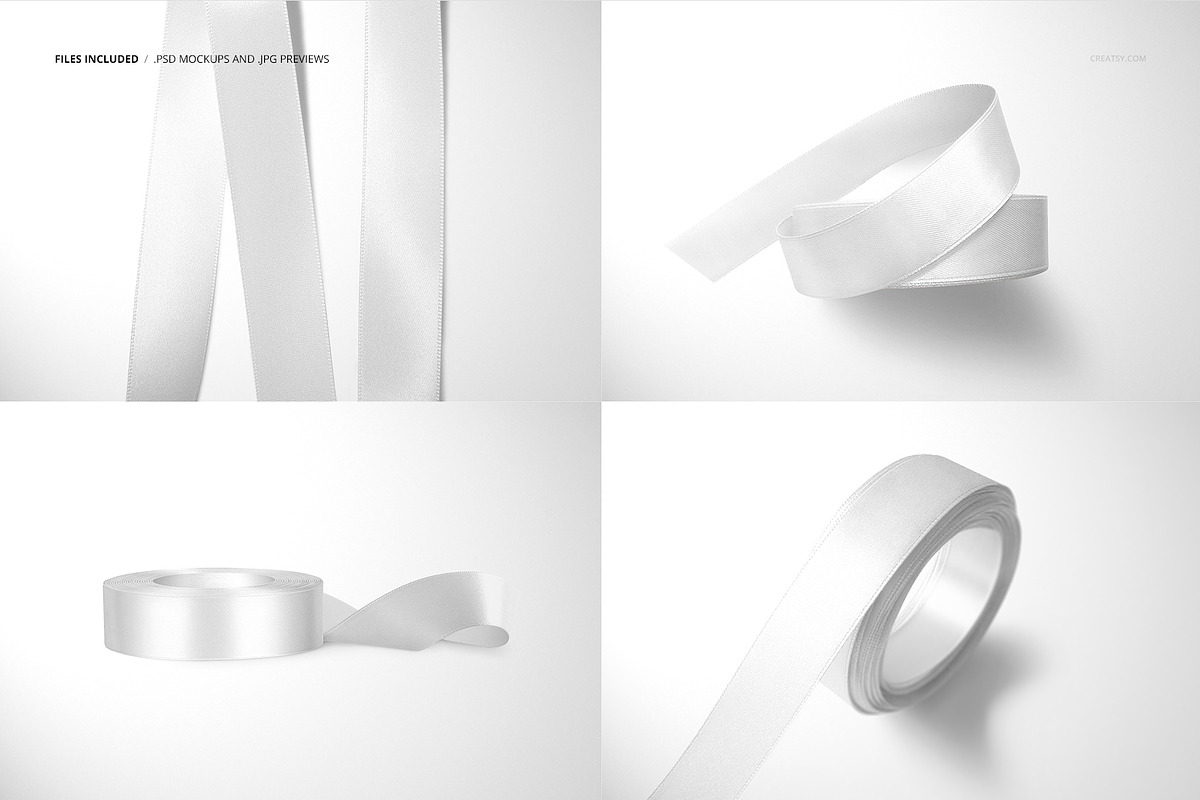 Ribbon Mockup Set, a Packaging Mockup by Creatsy (Photo 2 of 10)