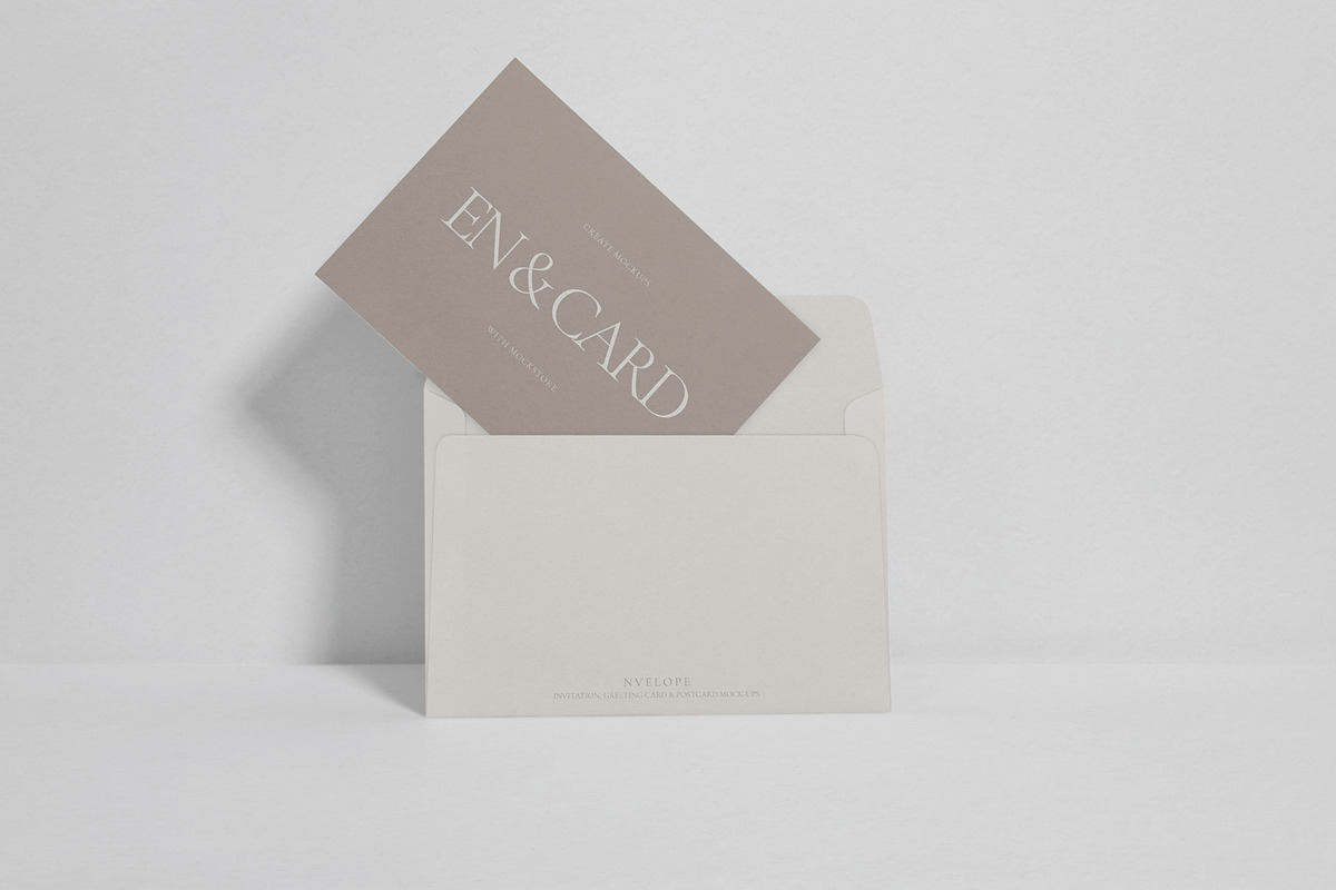 Envelope & Card Invitation Mockups, a Print Template by Mockstore (Photo 8 of 14)