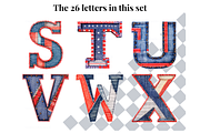 Denim PNG File Alphabet Letters, a Decorative Illustration by Creative Art By SamM (Thumbnail 6 of 10)
