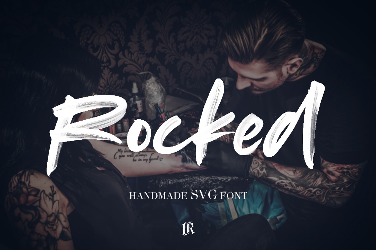 Rocked SVG Font, a Script Font by Ivan Rosenberg (Photo 1 of 7)