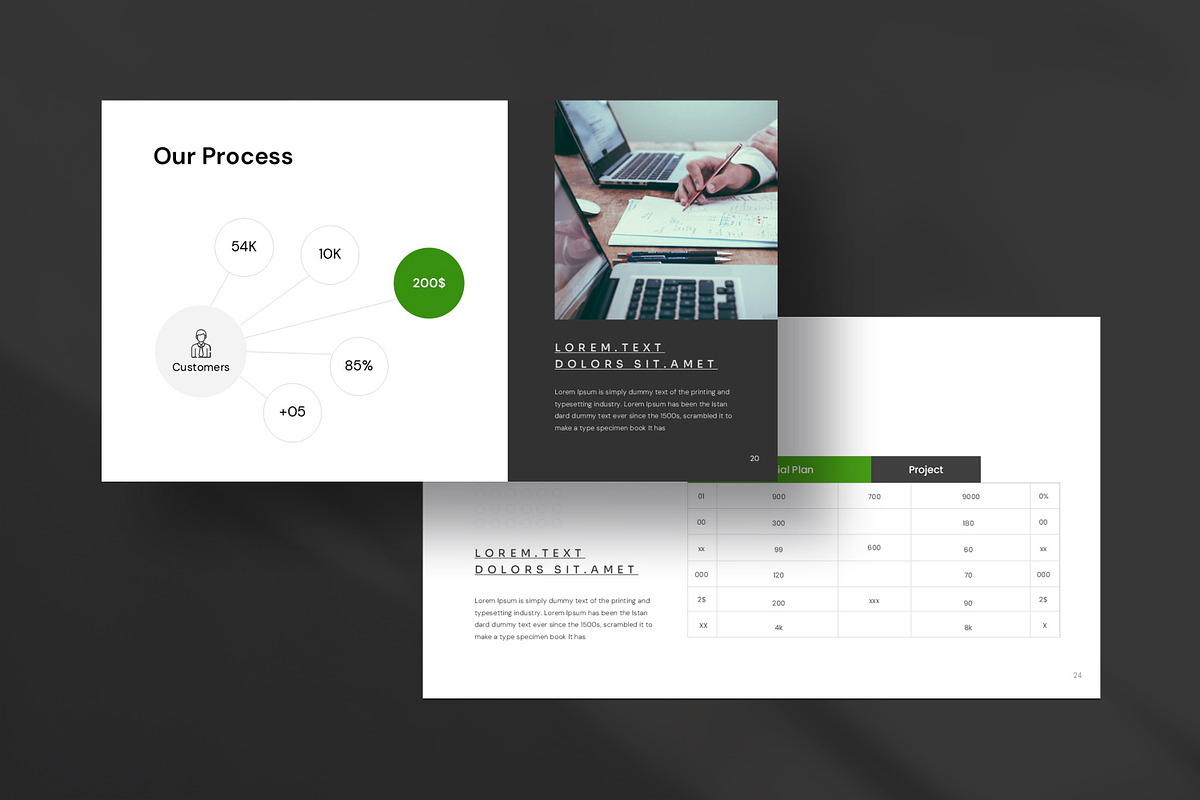 Clean Minimal Presentation Template preview 2
