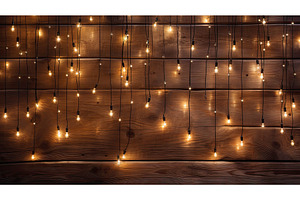 glow strings of lights frame ai, a Holiday Photo by pikepicture