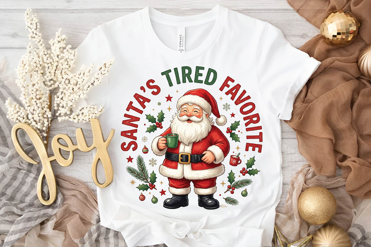 Santa’s Tired Favorite Christmas PNG, a Seasonal Illustration by DreamPrint404 (Photo 3 of 6)
