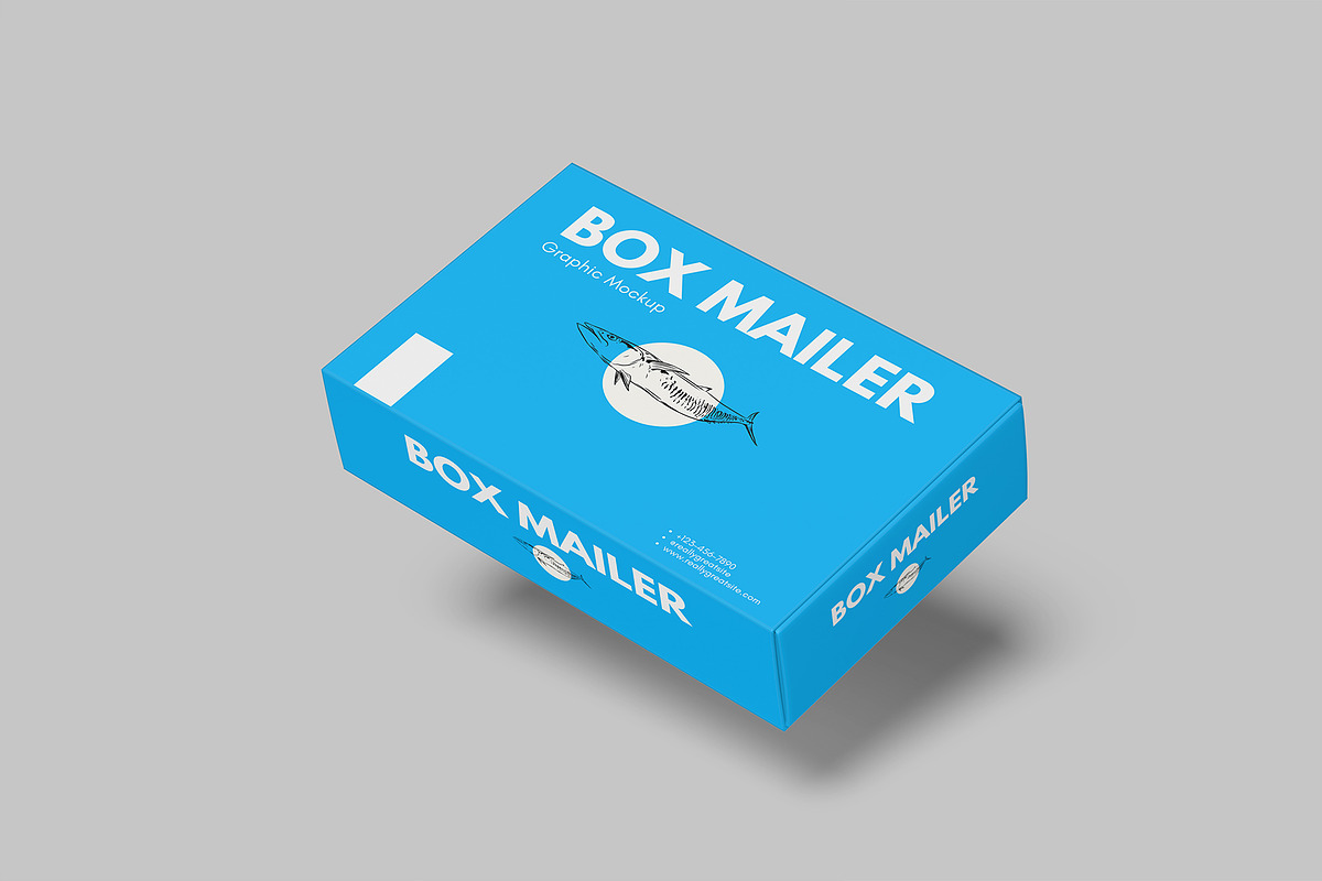 Mailer Box Mockup, a Packaging Mockup by lamorastudio (Photo 7 of 11)